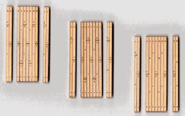 Blair Line LLC 133 HO Scale 1.75" Laser Cut One-Lane Wood Grade Crossings (3)