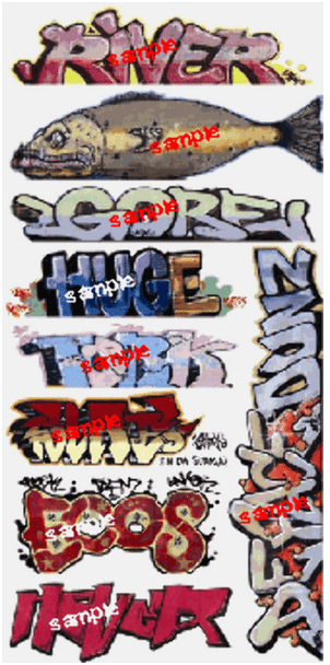 Blair Line LLC 2256 HO Scale Graffiti Decals Mega Set #7