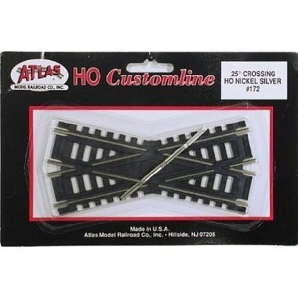 Atlas HO Scale Code 100 Custom-Line 25 Degree Crossing