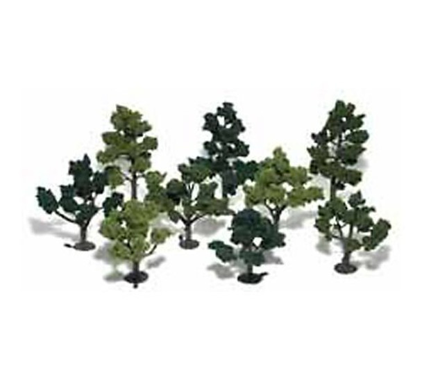 Woodland 1102 Light, Medium and Dark Green 3" - 5" Tree Kit (14)