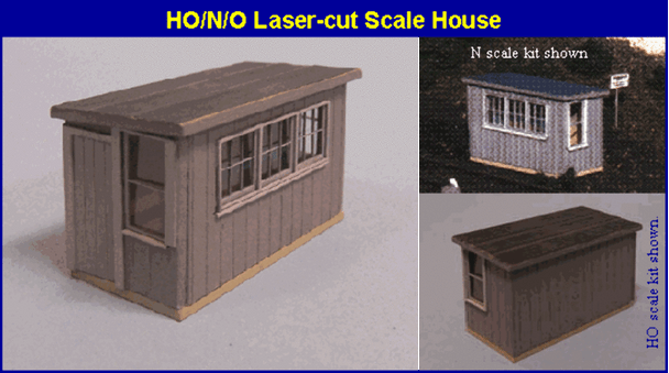 Blair Line LLC 084 N Scale Laser Cut Scale House Kit Unassembled Wood Kit