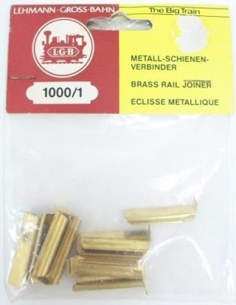 LGB  10001 G Scale Rail Joiners Metal - pkg(10)
