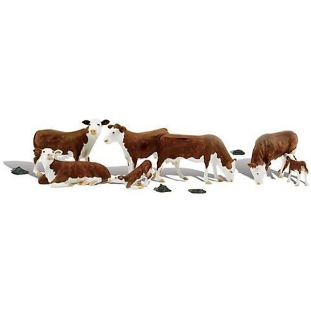 Woodland Scenics A2767 O Scale Hereford Cows