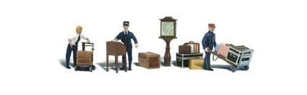 Woodland Scenics HO Scale Scenic Accents Figures/People Set Depot Workers