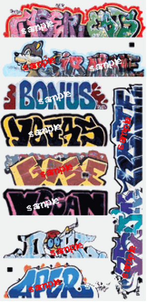 Blair Line LLC 1262 N Scale Graffiti Decals Mega Set #13