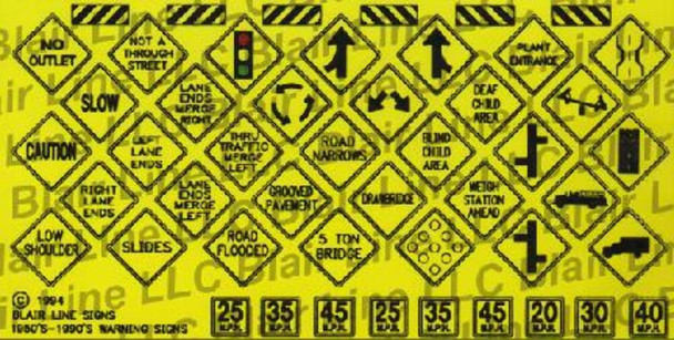 Blair Line LLC 010 N Scale Warning Signs No. 4