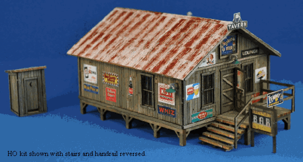 Blair Line LLC 2003 HO Scale Sam's Roadhouse Kit Unassembled Wood Kit