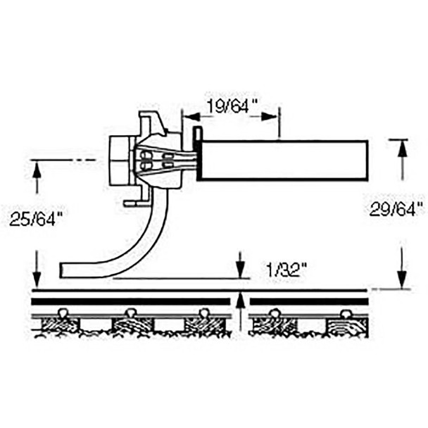 Kadee 119 #SE SHELF COUPLER MED CTR