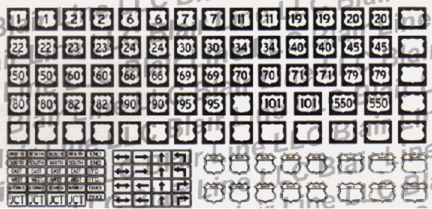 Blair Line LLC 108 HO Scale US Route Markers