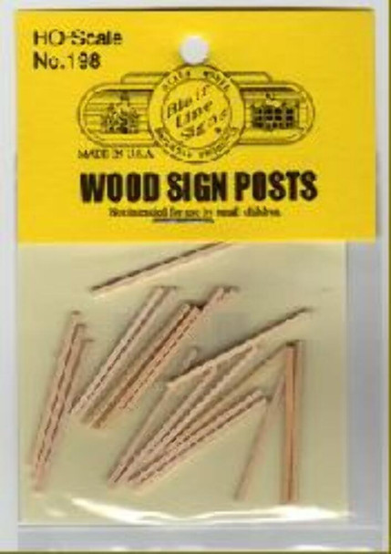 Blair Line LLC 098 N Scale Wood Sign Posts (20)