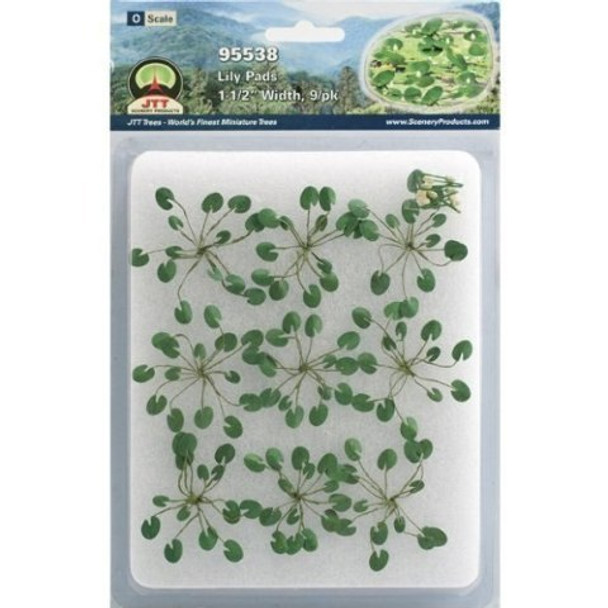 JTT Scenery 95538 O Scale Lily Pads 1-1/2" Wide (9)