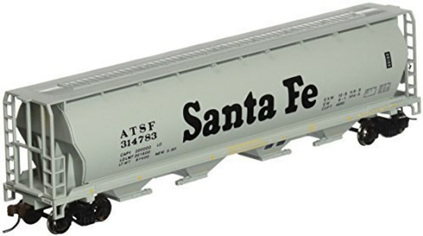 Bachmann 19102 HO Scale Santa Fe 4 Bay Cylindrical Grain Hopper