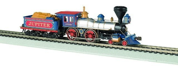 Bachmann Industries 4-4-0 American Steam DCC Ready Central Pacific #60 Jupiter Wood Load Locomotive (HO Scale)