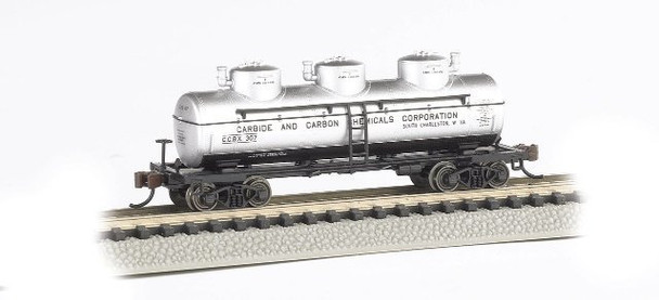 Bachmann 17155 N Scale CARBIDE AND CARBON CHEMICALS - 3-Dome Tank Car