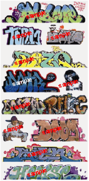 Blair Line LLC 1259 N Scale Graffiti Decals Mega Set #10