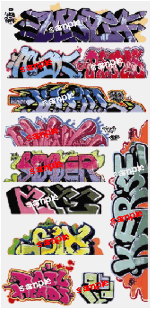 Blair Line LLC 1257 N Scale Lasercut Graffiti Decals Mega Set #8 Blair Line LLC 1257 N Scale Lasercut Graffiti Decals Mega Set #8