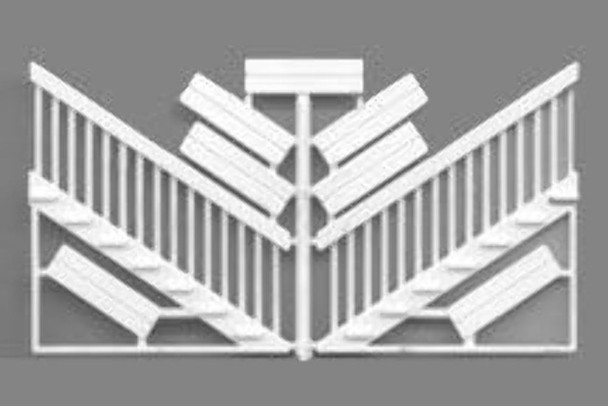 Plastruct 90698 O Scale STAIRS WITH RAILING