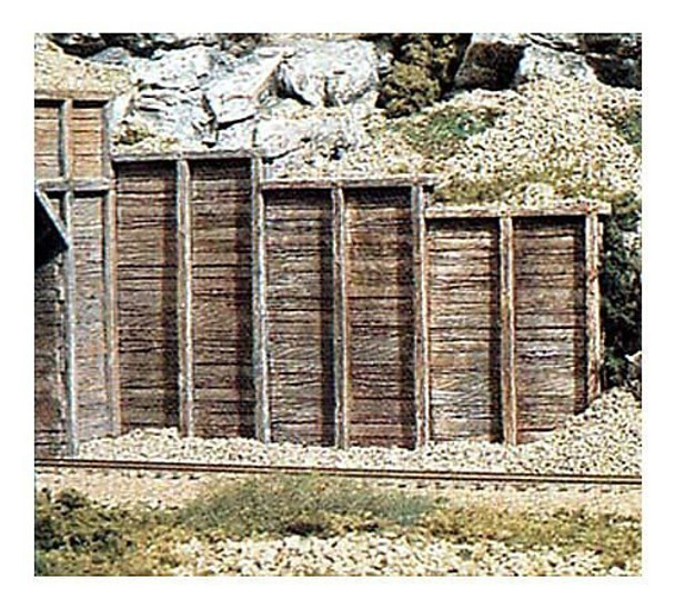 Woodland 1160 N Scale Timber Retaining Wall