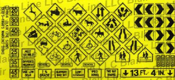 Blair Line LLC 105 HO Scale Warning Signs No. 1