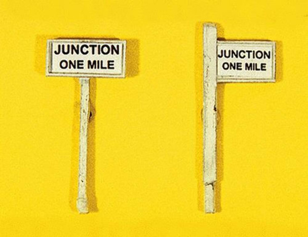 JL Innovative 837 HO Scale Custom Right of Way Signs Junction One Mile