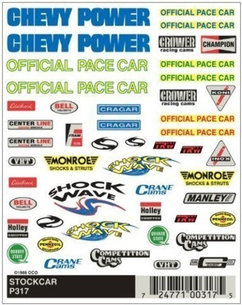 PineCar P317 NASCAR DRY TRANSFER