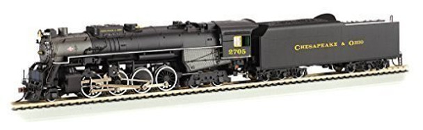 Bachmann Industries Trains 2-8-4 Berkshire Dcc Sound Value Equipped C&O Kanawha #2705 Ho Scale Steam Locomotive