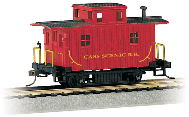 Bachmann 18445 HO Cass Scenic Railroad Wood 4-Wheel Bobber Caboose