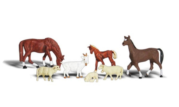 Woodland Scenics A1844 HO Scale Livestock (7)