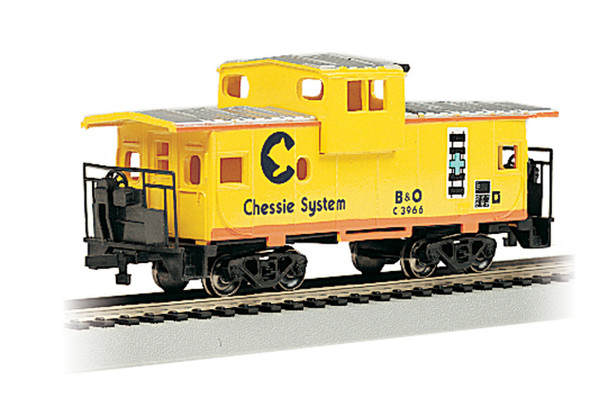 Bachmann HO Scale CHESSIE - YELLOW - 36' WIDE-VISION CABOOSE