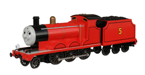 Bachmann 58743 HO Scale Trains Thomas And Friends  James The Red Engine With Moving Eyes