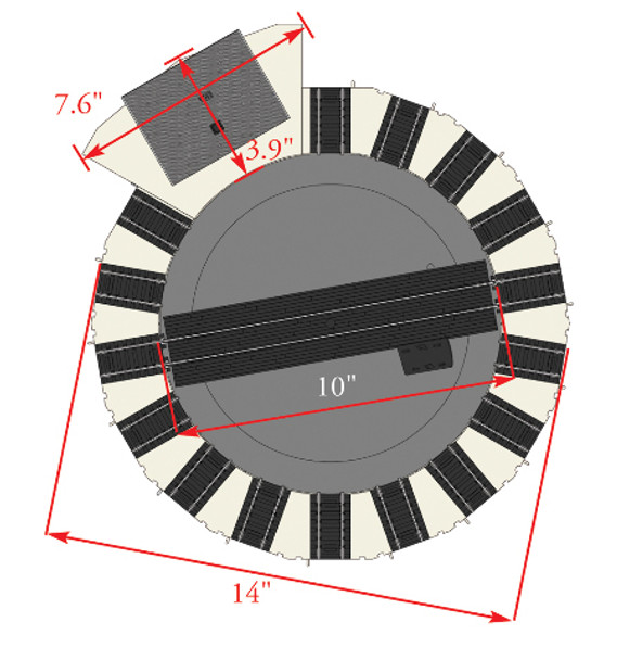 Bachmann 46298 HO Scale DCC-Equipped Turntable