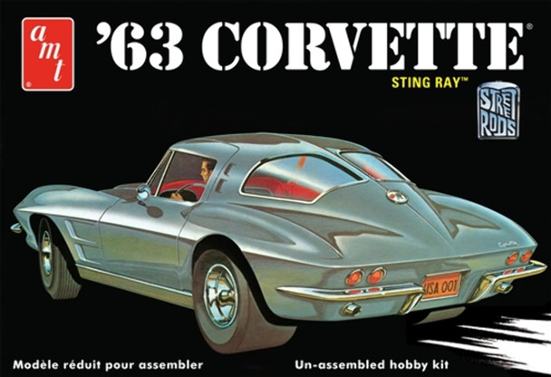 AMT 861 1:25 1963 Chevy Corvette Model Kit