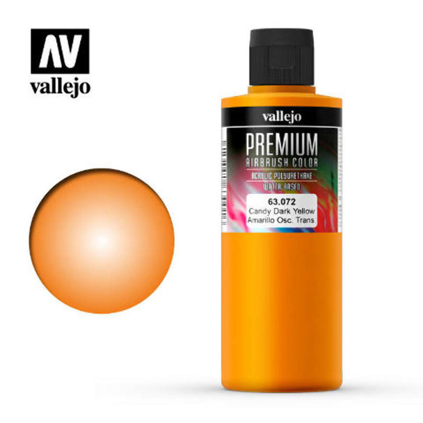 Vallejo 63072 Candy Dark Yellow 200 ml