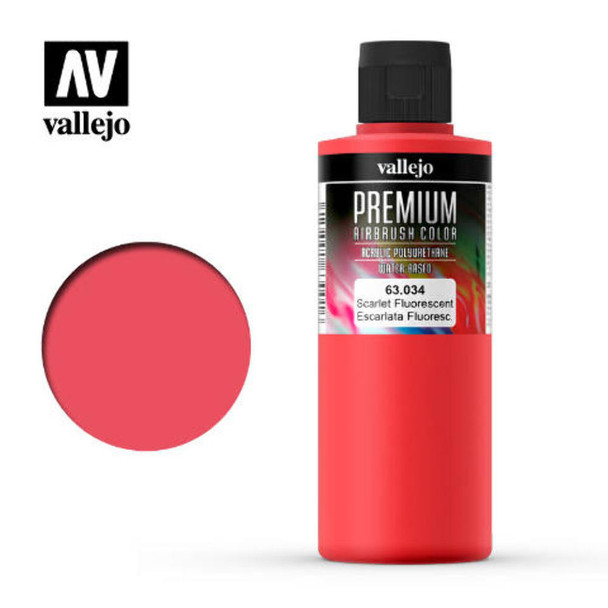 Vallejo 63034 Fluorescent Scarlet 200 ml