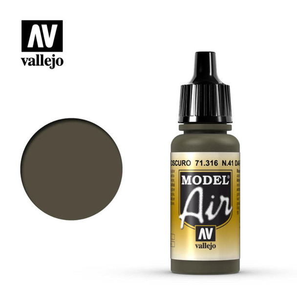 Vallejo 71316 Num. 41 Dark Olive Drab 17 ml
