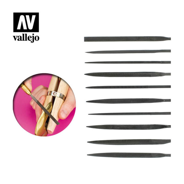 Vallejo T03001 Set of 10 Needle Files