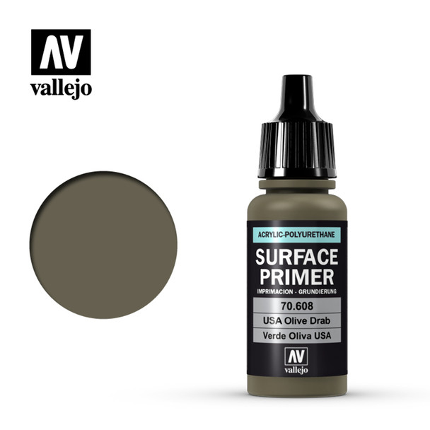 Vallejo 70608 USA Olive Drab 17 ml