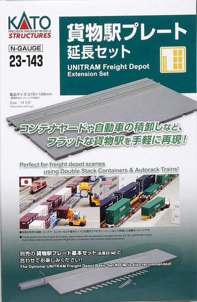 Kato 23-143 N UNITRAM Freight Depot Extension Set
