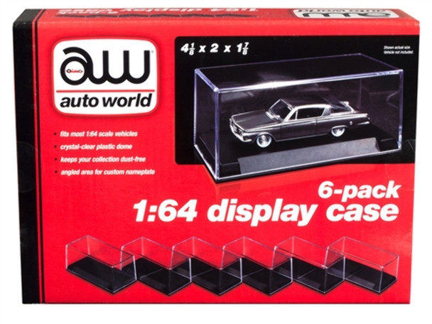 Auto World C008 S Scale 4.25? x 2? x 1.875? Display Case (6 Pack)