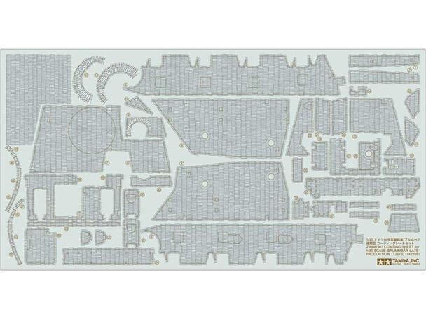 Tamiya 12673 1/35 Scale Zimmerit Coating Sheet