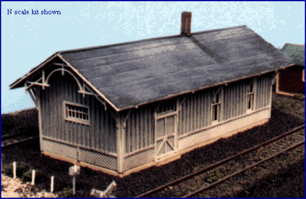 Blair Line LLC 085 N Scale C&O Depot Kit Unassembled Wood Kit