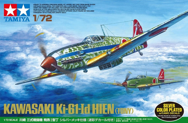 Tamiya 25420 1/72 Scale Kawasaki Ki-61-Id Hien TONY Model Kit