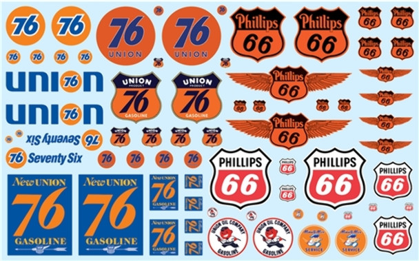 AMT MKA032 1:25 Phillips 66 & Union 76 Trucking Decal Pack Decals