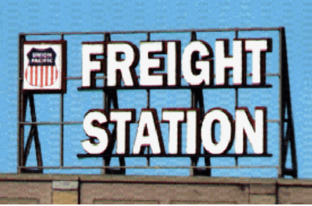 Blair Line LLC 1503 Z/N/HO Freight Station Rooftop Sign