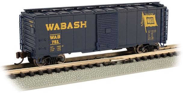 Bachmann 17063 N Scale AAR 40' Steel Box Car Wabash