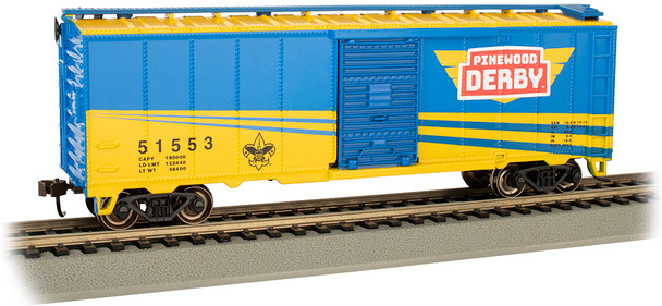 Bachmann 16007 HO Scale Boy Scouts Of America 40' Box Car Pinewood Derby