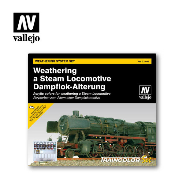 Vallejo 73099 Weathering a Steam Locomotive (9 PK)