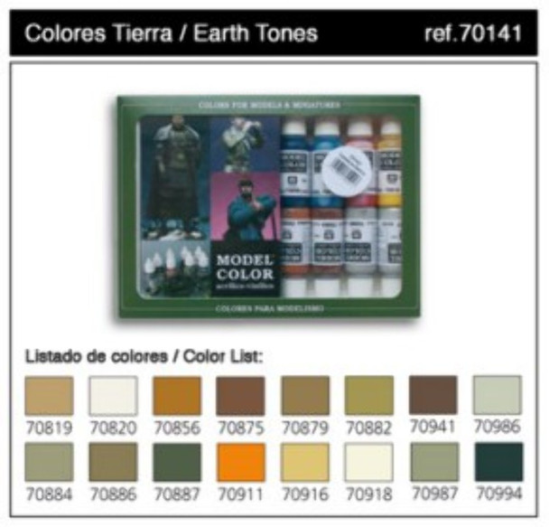 Vallejo 70141 Earthtones Set