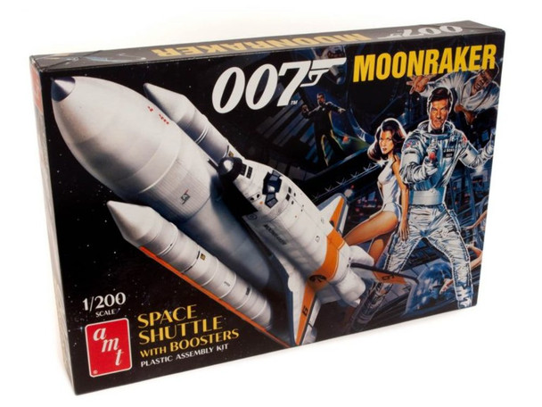 AMT 1208 1:200 Moonraker Shuttle W/Boosters James Bond Model Kit