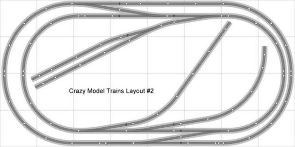 Bachmann E-Z Track Train Layout #002 Train Set HO Scale 4' X 8' Wire Switches